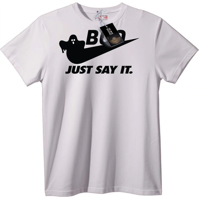 NOONEBRAND Тениска BOO Just Say It - S, Black