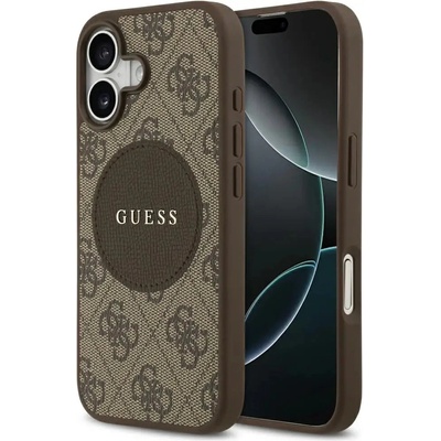 GUESS Калъф Guess 4G Circle Classic Logo MagSafe за iPhone 17 - кафяв (3666339490003)
