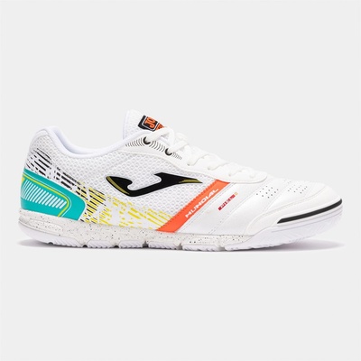 Joma Футболни обувки Joma Mundial Leather Indoor Football Trainers - White/Blue