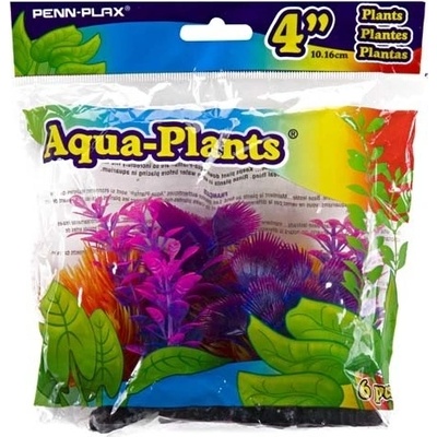 Penn Plax umelé rastliny Betta 10,2 cm farebné, 6 ks