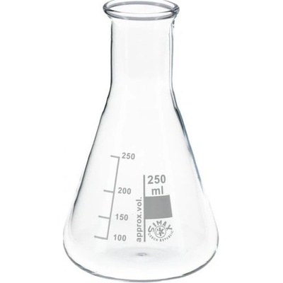 Erlenmayerova baňka (kónická baňka) širokohrdlá 250 ml