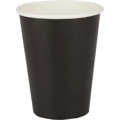 Fiesta jednorázové kelímky na horké nápoje černé 340ml