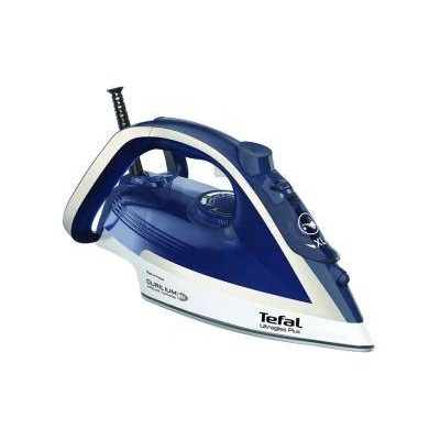 Tefal Парна ютия Tefal Ultragliss Plus, 2800W, Парна струя 260 гр. /мин. , Променлива пара 0-50 гр. /мин. , Автоматично изключване, Бял/Син, FV6812E0