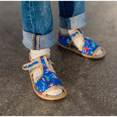Milash detské barefoot prezúvky SLIM Modrá