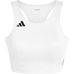 adidas Дамски спортен сутиен adidas Women's ADIzero Essentials Running Crop Top Sports bra - White - размер XL (114-4086-0216)