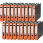 Leitz quality folders, pack of 20, the original, DIN A4 narrow file folder, 5 cm wide, cloud marble paper, recycled folder, Blue Angel, with 180° mechanics, highest stability, orange, 10505045 - 10505045-20