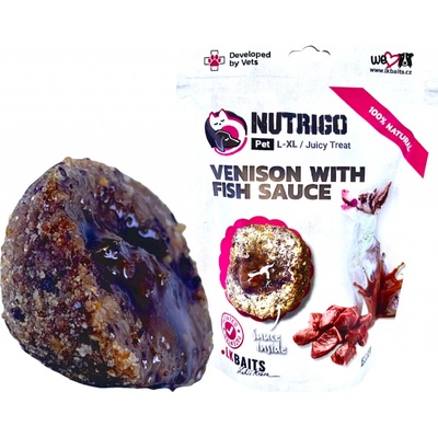 LK Baits Pet Nutrigo Dog Pamlsek Zvěřina s Rybí OmáčkouL XL 200 g