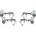 Gotoh GB707 2L2R Chrome Тунинг част за бас китара