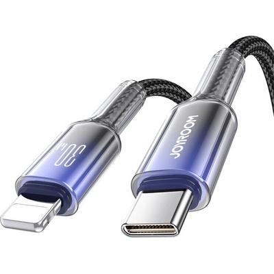 Joyroom S-A42 Crystal-Clear Series 30W USB-C - Lightning 1,2m černý