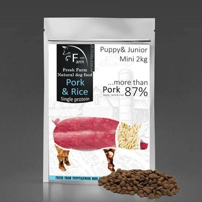 Fresh Farm Puppy & Junior Mini Monoprotein Pork & Rice 2 kg