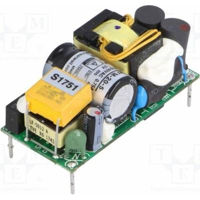 MEAN WELL MFM-20-5 Měnič: AC/DC; 20W; Uvst: 80÷264VAC; 5VDC; Ivýst: 4A; OUT: 1; 85%; PCB