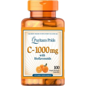 Image 1 of Puritan's Pride Vitamin C-1000 With Bioflavonoids [100 капсули]