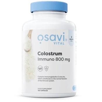 Osavi Colostrum Bovinum Immuno, говежда коластра, 800 mg, 120 капсули (5904139920893)