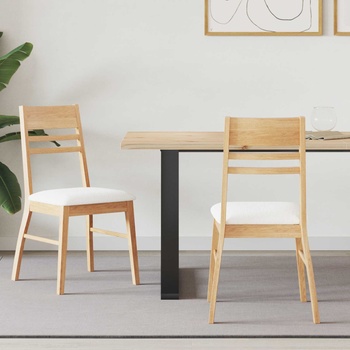 vidaXL Обедени столове 2 pcs Естествен 43 x 54 x 89 см (42020446)