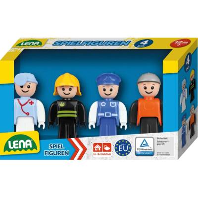 Комплект фигурки за игра Lena - Професии, 4 броя (LN04490)