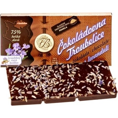 Čokoládovna Troubelice hořká 75% s LEVANDULÍ 45 g