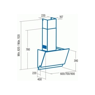 CATA JUNO GLASS TC Černá 700