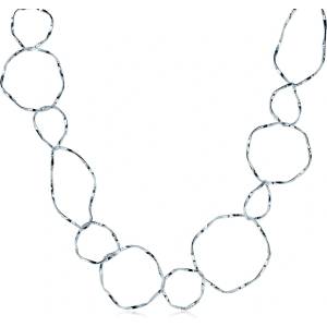 SAVICKI Сребърно колие с халки 96, 5 см