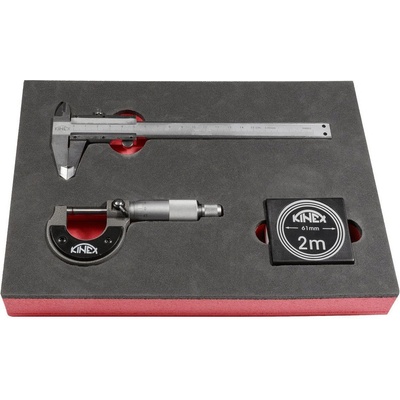 K-MET Комплект измервателни инструменти KINEX S678-32-0001 - 150 mm, 0-25 mm, 2 m (S678-32-0001)