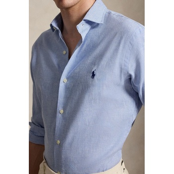 Ralph Lauren риза мъжка от лен (710B16698)