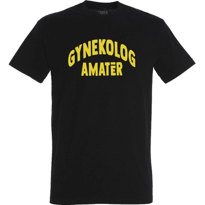 Koza Bobkov tričko Gynekológ amatér čierne