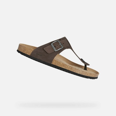 Geox Тъмнокафяви мъжки чехли Geox Sandal Ghita Geox | Kafyav | МЪЖЕ | 40