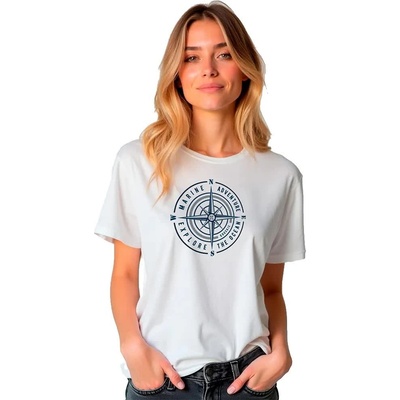 Тениска Kruskis Compass Rose short sleeve T-shirt - White (White)