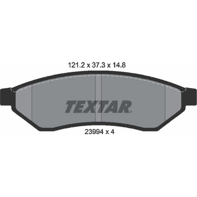 Sada brzdových destiček, kotoučová brzda TEXTAR 2399401