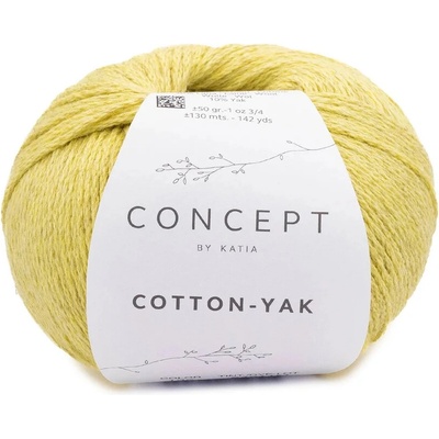 COTTON-YAK Katia Farby COTTON-YAK: 135 svetlá žltá