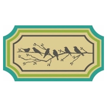 Home Elements Vtáci na Konári s Lemom béžový 45 x 75 cm