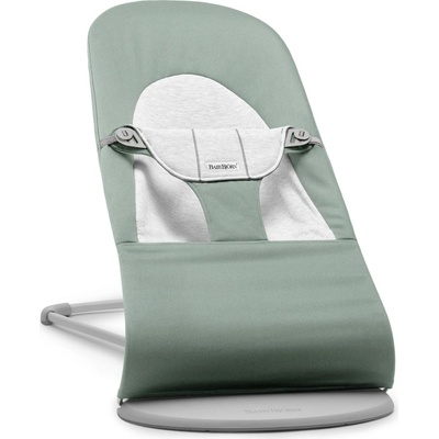 BabyBjörn Lehátko Balance Soft Woven Jersey - Light Sage/Greyce