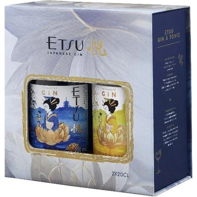 Etsu Japanese Gin dárková sada miniatur 2 x 0,2 l (karton)