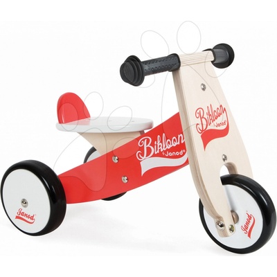 Janod trojkolkové červeno-biele