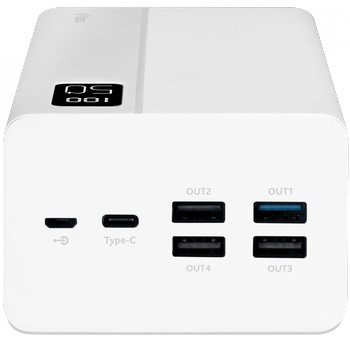 Image 1 of Ttec Външна батерия ttec ReCharger Mega LCD 50.000 mAh PD 20W Powerbank - Бяла (8694470828985)