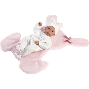 Llorens 63598 NEW BORN момиченце - реалистична бебешка кукла с цяло винилово тяло - 35см (4-63598)