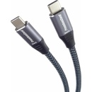 PremiumCord ku31cr05 USB-C ( USB 3.2 GEN 2, 3A, 60W, 20Gbit/s ) bavlněný oplet, 0,5m