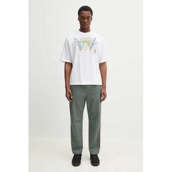 Marcelo Burlon Памучна тениска Marcelo Burlon County Angel Boxy T-Shirt White Multicol в бяло с принт CMAA05AS25JER0020184 (CMAA05AS25JER0020184)