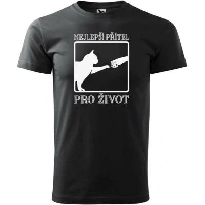 Dobrý Triko pánské tričko Nejlepší přítel Ebony grey