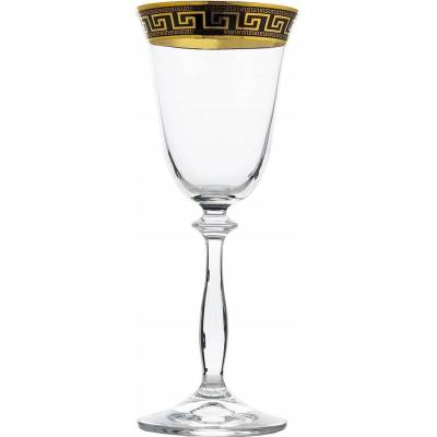 Crystal Bohemia BOHEMIA ANGELA VERSO GOLD POHÁR NA VÍNO 6 x 185 ML