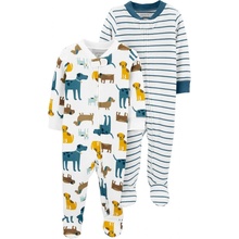 CARTER'S Overal na zip Sleep&Plays Dogs and Stripes chlapec LBB 2ks