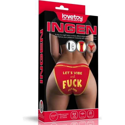 Гащички с вибро куршум, неприлично послание - Vibrating Panties XL/XXL (LVTOY00786)