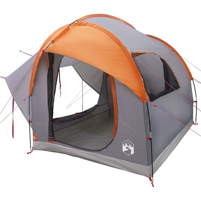 vidaXL Автомобилна палатка с покрив Сив и оранжев 239 x 210 x 210 см (42028537)