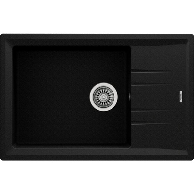 Teka STONE 60 S-TG Гранитна мивка за вграждане черен металик (М.1023.ЧМ)