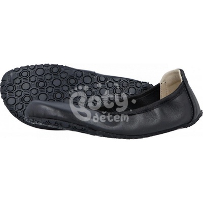 Jonap Jampi Sisi barefoot balerínky kožené černá