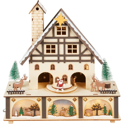 LIVARNO home Dřevěný LED domek s pohyblivými figurkami dům s hvězdou – Zboží Dáma LIVARNO home Dřevěný LED domek s pohyblivými figurkami dům s hvězdou – Zboží Dáma