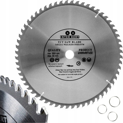Vidiový pilový kotouč na dřevo Inter-Kert 400x32 mm 60 zubů