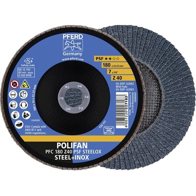 Pferd Vejárovitý brúsny kotúč 180 x 22.23 mm 67764185 10 ks