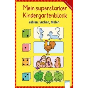 Mein superstarker Kindergartenblock - Zählen, Suchen, Malen | Carola Schäfer, Sabine Simon (ISBN: 9783401416076)