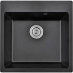 Inter Ceramic Гранитна мивка ICGS 5050 Black - за вграждане (ICGS 5050 BLACK) Мивка за вграждане