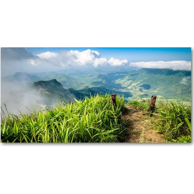 Foto obraz fotografie na skle Chodník na vrchole 100x50 cm